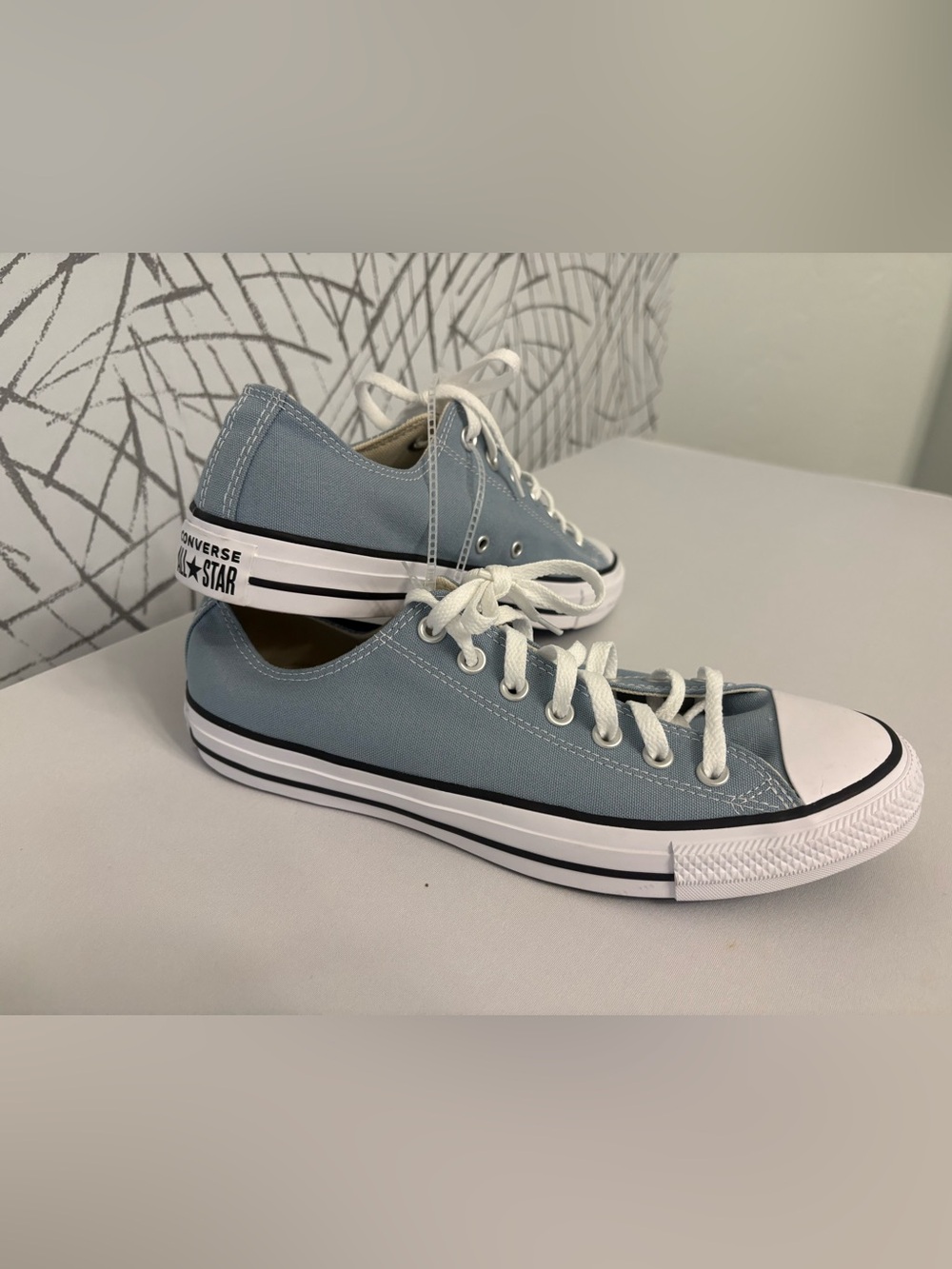 Converse Chuck Taylor All Star low-top sneakers in a light blue - Picture 4 of 11